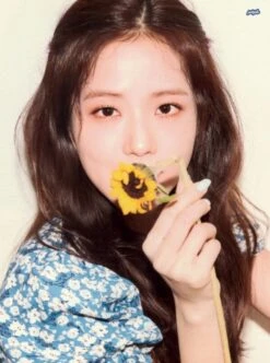 Blue Floral Side Slit Dress | Jisoo - BlackPink -Diva s Closet Jisoo Blue Floral Side Slit Dress Inspiration 4 600x807 1