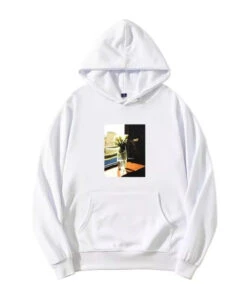 White Flower Vase Print Hoodie | Jisung - NCT