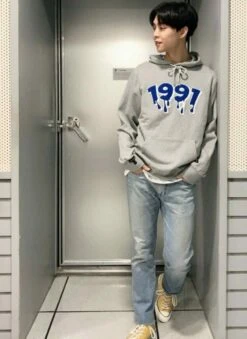 Grey 1997 Print Hoodie | Johnny - NCT -Diva s Closet Johnny 1997 Hoodie Inspiration 1 e1643277144714 600x823 1