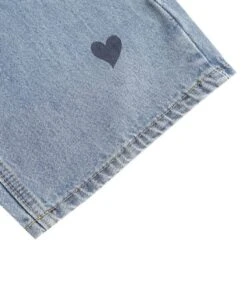 Blue Heart Stamped Denim Jeans | Joy - Red Velvet -Diva s Closet Joy Red Velvet Blue Heart Stamped Denim Jeans 10 600x713 1