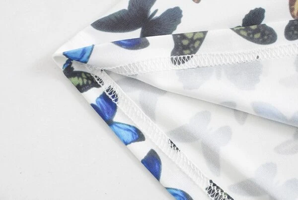 Blue Butterfly V-Neck Camisole | Joy - Red Velvet 8 Blue Butterfly V-Neck Camisole | Joy - Red Velvet - Image 6