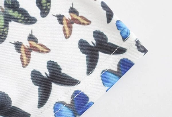 Blue Butterfly V-Neck Camisole | Joy - Red Velvet 7 Blue Butterfly V-Neck Camisole | Joy - Red Velvet - Image 5