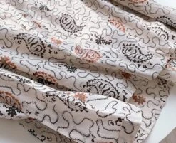 Beige Paisley Long Sleeve Shirt | Jungkook - BTS -Diva s Closet Jungkook BTS Beige Paisley Long Sleeve Shirt 11 600x488 1