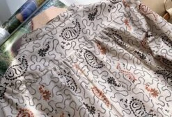 Beige Paisley Long Sleeve Shirt | Jungkook - BTS -Diva s Closet Jungkook BTS Beige Paisley Long Sleeve Shirt 12 600x411 1