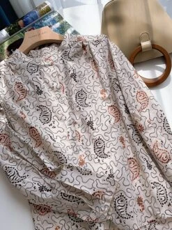 Beige Paisley Long Sleeve Shirt | Jungkook - BTS -Diva s Closet Jungkook BTS Beige Paisley Long Sleeve Shirt 13