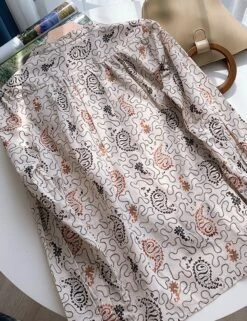 Beige Paisley Long Sleeve Shirt | Jungkook - BTS -Diva s Closet Jungkook BTS Beige Paisley Long Sleeve Shirt 14