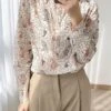Beige Paisley Long Sleeve Shirt | Jungkook - BTS -Diva s Closet Jungkook BTS Beige Paisley Long Sleeve Shirt 2