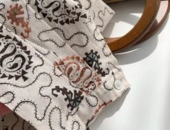 Beige Paisley Long Sleeve Shirt | Jungkook - BTS -Diva s Closet Jungkook BTS Beige Paisley Long Sleeve Shirt 9 600x460 1