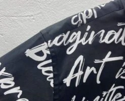 Black Short Sleeves Scribble Print Shirt | Jungkook - BTS -Diva s Closet Jungkook BTS Black Short Sleeves Scribble Print Shirt 4 600x486 1