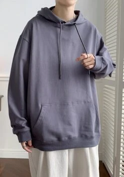 Grey Drawstring Hoodie | Jungkook - BTS -Diva s Closet Jungkook BTS Grey Drawstring Hoodie 2