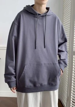 Grey Drawstring Hoodie | Jungkook - BTS
