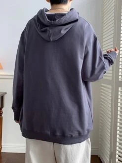 Grey Drawstring Hoodie | Jungkook - BTS -Diva s Closet Jungkook BTS Grey Drawstring Hoodie 7