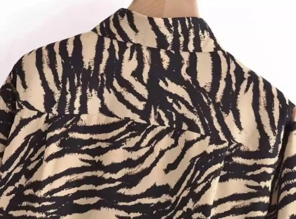 Brown Leopard Print Button-Up Shirt | Jurin - XG 12 Brown Leopard Print Button-Up Shirt | Jurin - XG - Image 10