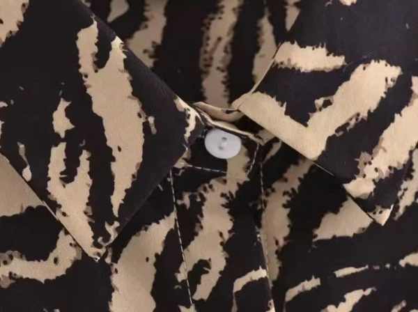 Brown Leopard Print Button-Up Shirt | Jurin - XG 7 Brown Leopard Print Button-Up Shirt | Jurin - XG - Image 5