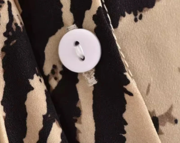 Brown Leopard Print Button-Up Shirt | Jurin - XG 8 Brown Leopard Print Button-Up Shirt | Jurin - XG - Image 6