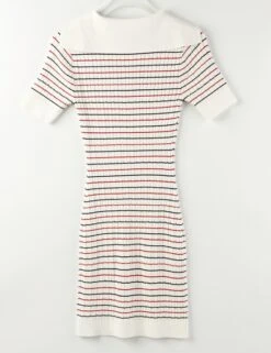 White Collared Stripe Dress | Kazuha - Le Sserafim 24 White Collared Stripe Dress | Kazuha - Le Sserafim -Diva s Closet Kazuha Le Sserafim White Collared Stripe Dress 2