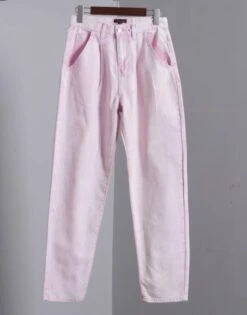 Pink Dyed Boyfriend Jeans | Kyujin - NMIXX