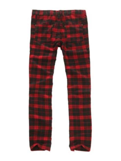 Red Plaid Retro Pants | LeeKnow - Stray Kids -Diva s Closet LeeKnow Stray Kids Red Plaid Retro Pants 8 600x800 1