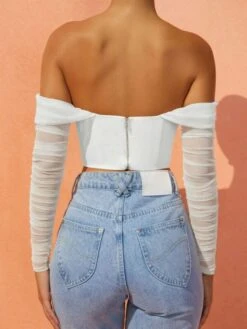 Front Page 7 Front Page -Diva s Closet Lia ITZY White Mesh Sleeve Corset Top 2 600x799 1