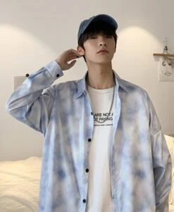 Light Blue Cloud Shirt | Suga - BTS 20 Light Blue Cloud Shirt | Suga - BTS -Diva s Closet Light Blue Cloud Shirt Suga BTS 10 600x730 1