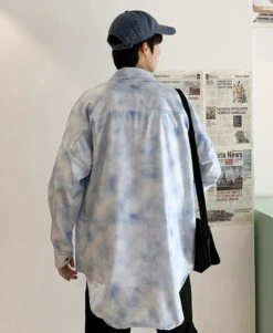 Light Blue Cloud Shirt | Suga - BTS 22 Light Blue Cloud Shirt | Suga - BTS -Diva s Closet Light Blue Cloud Shirt Suga BTS 12 600x730 1