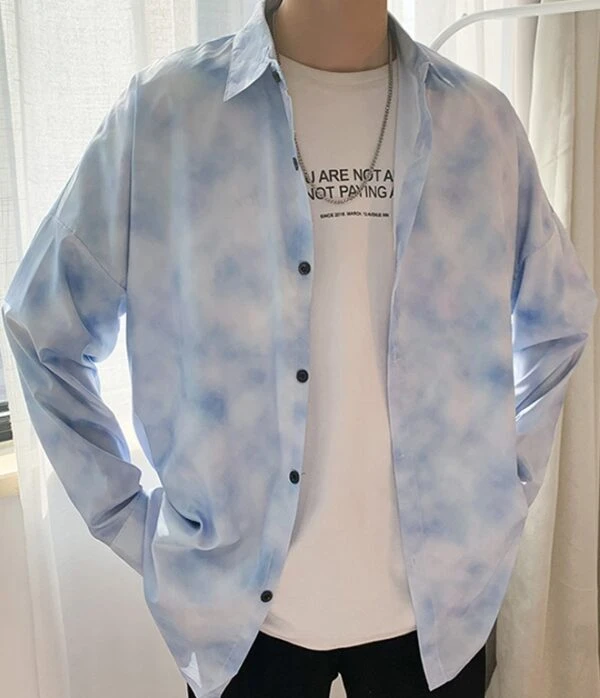 Light Blue Cloud Shirt | Suga - BTS 3 Light Blue Cloud Shirt | Suga - BTS