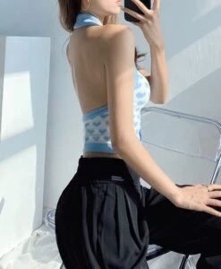 Light Blue Heart Halter Top | Somi -Diva s Closet Light Blue Heart Halter Top Somi 5 600x728 1