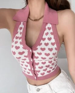 Light Blue Heart Halter Top | Somi -Diva s Closet Light Blue Heart Halter Top Somi Pink 3 600x745 1