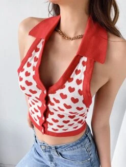 Light Blue Heart Halter Top | Somi -Diva s Closet Light Blue Heart Halter Top Somi Red 1 600x792 1