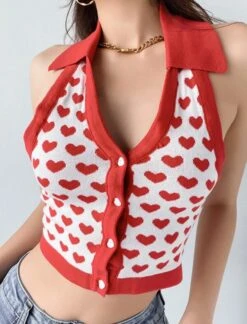 Light Blue Heart Halter Top | Somi -Diva s Closet Light Blue Heart Halter Top Somi Red 3 600x786 1