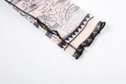 Beige And Black Striped Mesh Dress | Lisa - BlackPink -Diva s Closet Lisa BlackPink Beige And Black Striped Mesh Dress 1 600x400 1