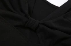 Black Hollow Long Sleeve Crop Top | Lisa - BlackPink -Diva s Closet Lisa BlackPink Black Hollow Long Sleeve Crop Top 4 600x396 1