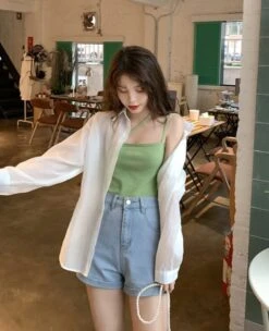 Black Slant Strap Top | Lisa - BlackPink -Diva s Closet Lisa BlackPink Black Slant Strap Top 12 600x738 1