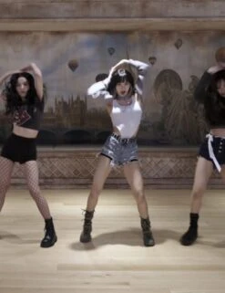 Grey Bolero Sweatshirt And Leotard Top | Lisa - BlackPink -Diva s Closet Lisa BlackPink Bolero And Leotard Top 5 600x779 1