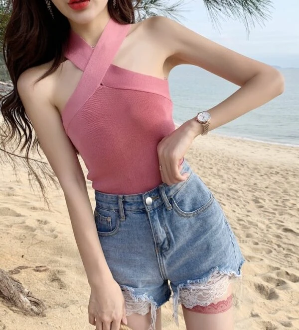 White Criss Cross Tank Top | Lisa - BlackPink 12 White Criss Cross Tank Top | Lisa - BlackPink - Image 10