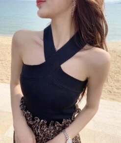 White Criss Cross Tank Top | Lisa - BlackPink 23 White Criss Cross Tank Top | Lisa - BlackPink -Diva s Closet Lisa BlackPink White Criss Cross Tank Top 7 600x709 1