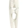 White Cut-Out Hollow Pants | Lisa - BlackPink -Diva s Closet Lisa BlackPink White Cut Out Hollow Pants 6 600x747 1