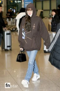 Brown In The Highest Room Hoodie | Lisa - BlackPink -Diva s Closet Lisa In The Highest Room Brown Hoodie Inspiration 3