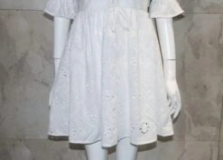 White Embroidery V-Neck Dress | Lisa - BlackPink -Diva s Closet Lisa White Embroidery V Neck Dress 5 600x433 1