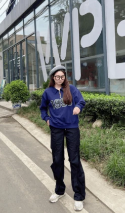 Blue 1990 Zip Collared Sweatshirt | MJ - Astro