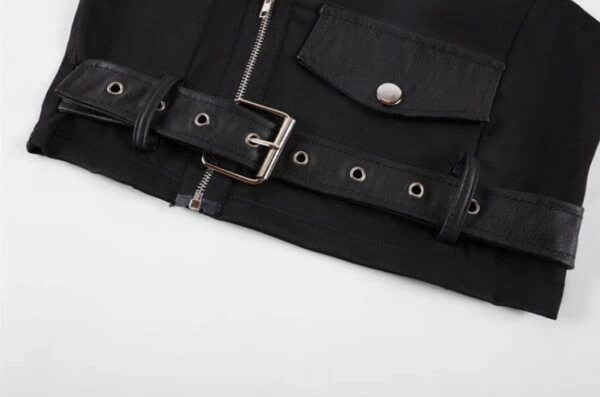 Black Belted Crop Top | Mia - Everglow 12 Black Belted Crop Top | Mia - Everglow - Image 10