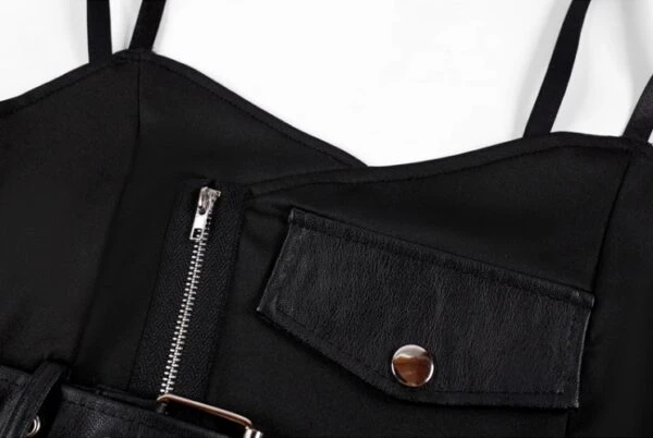 Black Belted Crop Top | Mia - Everglow 8 Black Belted Crop Top | Mia - Everglow - Image 6