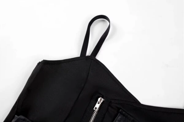 Black Belted Crop Top | Mia - Everglow 6 Black Belted Crop Top | Mia - Everglow - Image 4