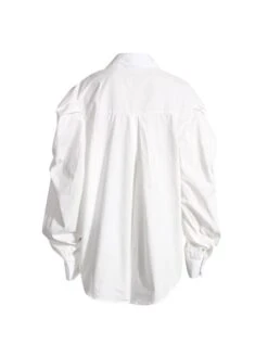 White Puffed Sleeve Shirt | Mia - Everglow -Diva s Closet Mia Everglow White Puffed Sleeve Shirt 2 600x769 1