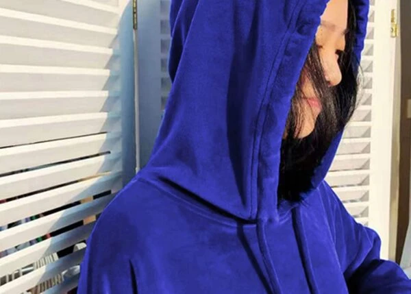 Midnight Blue Velvet Hoodie | Jin - BTS 7 Midnight Blue Velvet Hoodie | Jin - BTS - Image 5