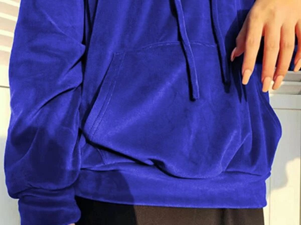 Midnight Blue Velvet Hoodie | Jin - BTS 8 Midnight Blue Velvet Hoodie | Jin - BTS - Image 6