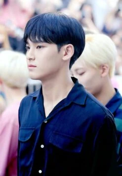 Black Shirt With Front Pockets | Mingyu - Seventeen -Diva s Closet Mingyu Seventeen Black Shirt With Front Pockets 2 600x863 1