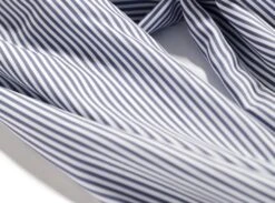 Blue Ruffled Placket Striped Shirt | Minho - SHINee -Diva s Closet Minho SHINee Blue Ruffled Placket Striped Shirt 16 600x444 1