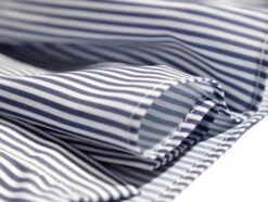 Blue Ruffled Placket Striped Shirt | Minho - SHINee -Diva s Closet Minho SHINee Blue Ruffled Placket Striped Shirt 18 600x453 1