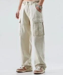 Beige Casual Cargo Pants | Minji - NewJeans